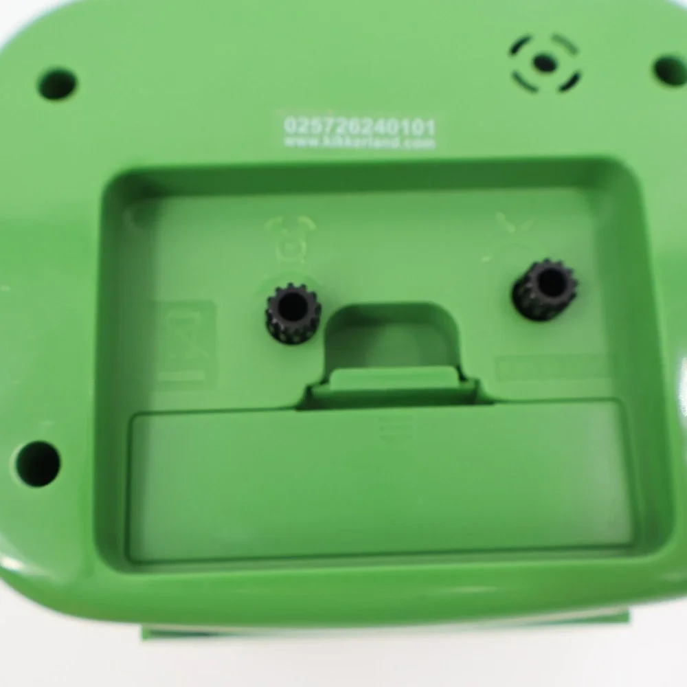 Kikkerland Retro Alarm Clock Green Cream Mid Century Modern Analog
